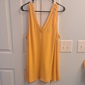 Torrid Mustard Yellow V-Neck Tank Top
